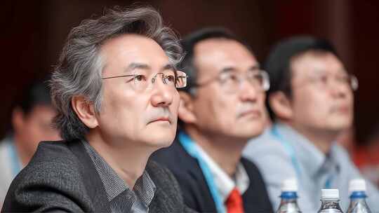 专家学者会议专注聆听思考