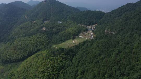 航拍浙江绍兴新昌天姥山群山