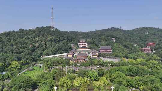 湖北鄂州西山古灵泉寺航拍