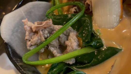 清汤涮羊肉涮菜视频素材模板下载