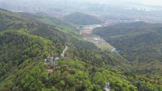 无锡惠山三茅峰航拍（山脊））