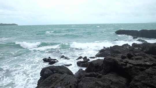 广西北海涠洲岛大海南岸鳄鱼山旅游旅行