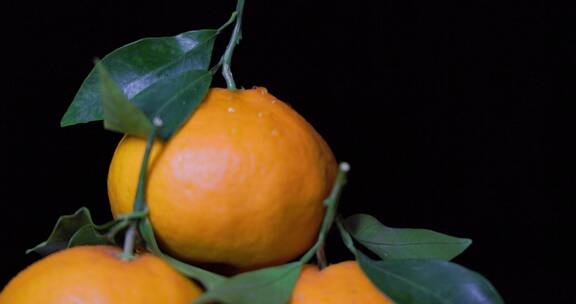 冲洗新鲜橙子柑橘桔子吃水果合集诱人 4K