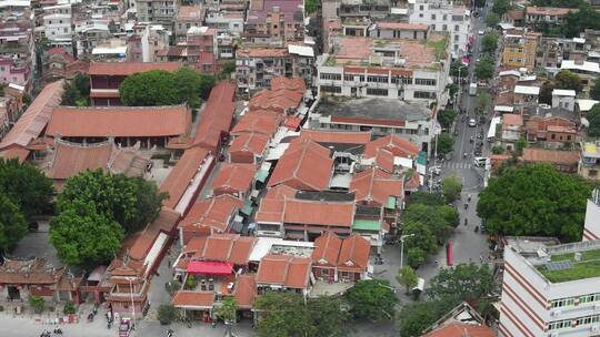 航拍福建泉州古城承天寺历史文化古建筑