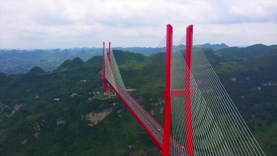 航拍贵州鸭池河大桥-中国基建-桥梁