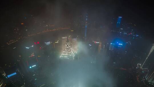 上海_金茂大厦_东方明珠塔_CBD_夜景4K视频素材模板下载