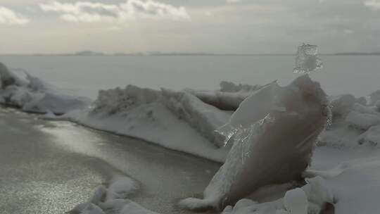 C冰雪天一色风景高清摄影