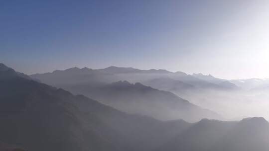 秦岭山脉秋季风景