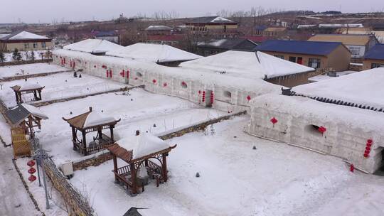 东北雪屋民宿 雪屋民宿 雪屋 雪景