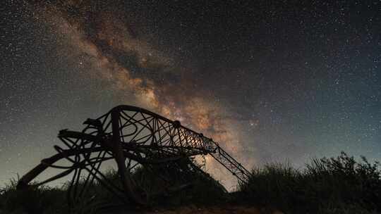 山顶夏季星空