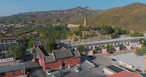 山西长治浊漳河谷原起寺青龙宝塔航拍合集