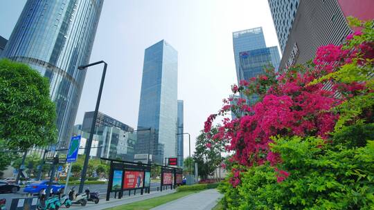 广西南宁五象新区东盟总部基地街景