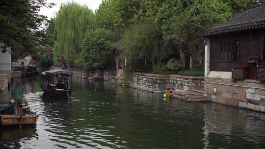 浙江湖州南浔古镇江南水乡风景