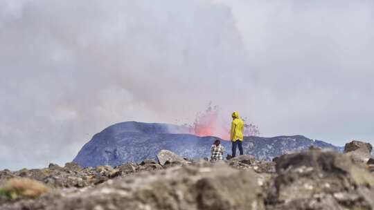 火山，喷发，熔岩，冰岛