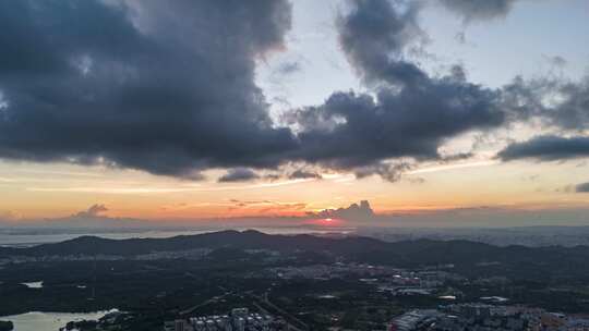 深圳城市风光航拍延时