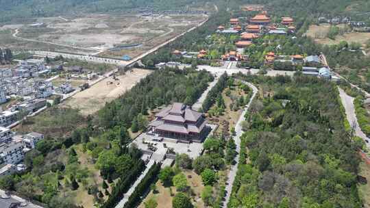 大理崇圣寺三塔景区航拍