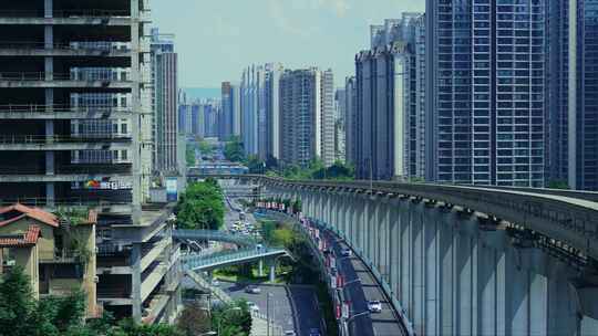 重庆城市轨道交通视频素材模板下载