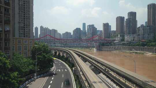 重庆繁华发达的轨道交通延时