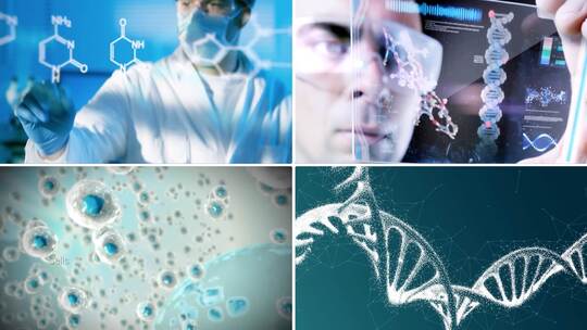 医疗细胞基因DNA高清素材