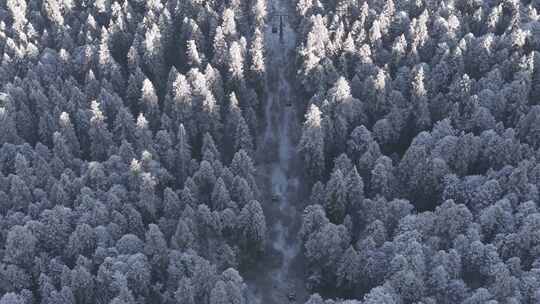 阿坝州松潘古城雪景素材