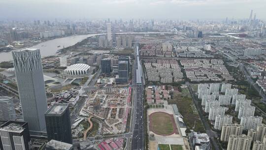 上海东方体育中心4K航拍