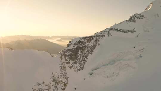 山，顶部，山顶，雪