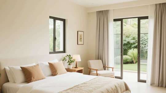 现代卧室室内场景素材