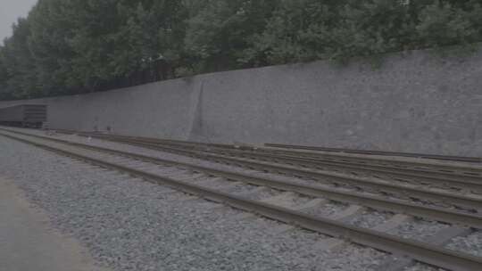 铁轨火车轨道运输视频素材模板下载