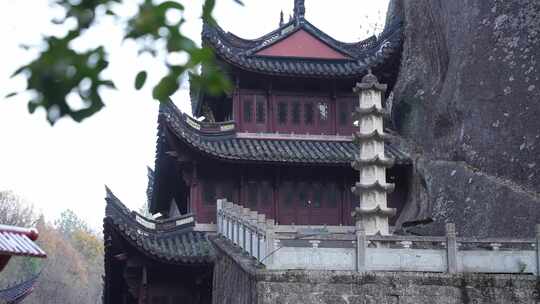 绍兴新昌大佛寺视频素材模板下载