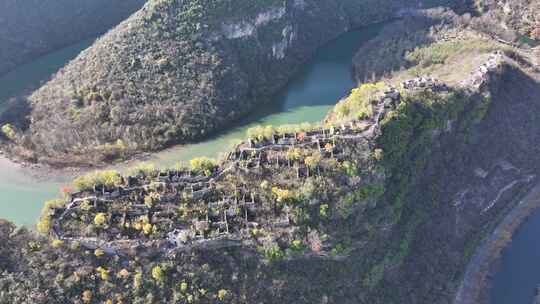 湖北襄阳南漳春秋寨古城遗址风景