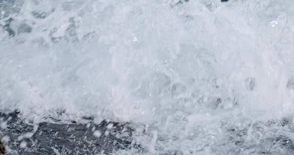 大海海浪 拍打礁石高速升格