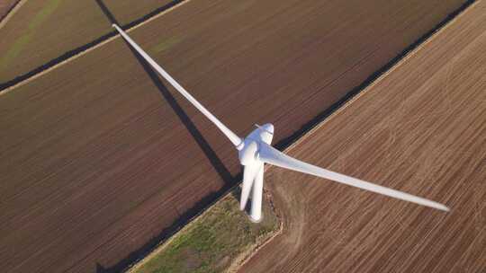 风力发电平原上的新能源大风车