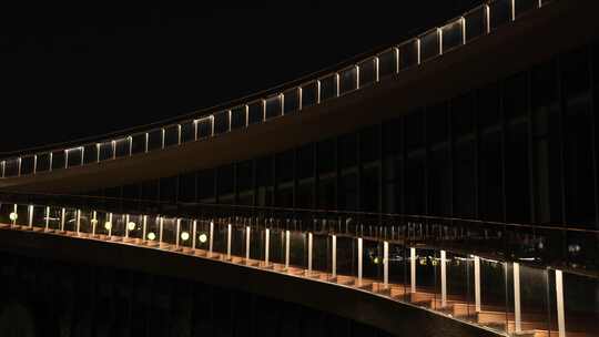 东安湖 公园 夜景 游玩 夏夜