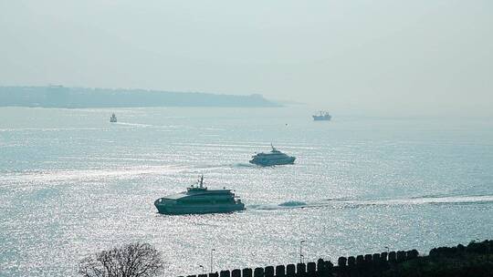 土耳其博斯布鲁斯海峡视频素材模板下载