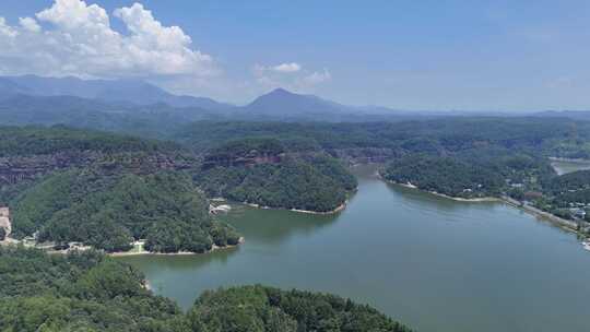 祖国大好河山青山绿水泰宁大金湖航拍