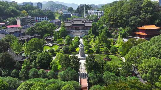 江西修水城市景观航拍