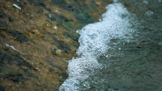 水资源流水水花清澈