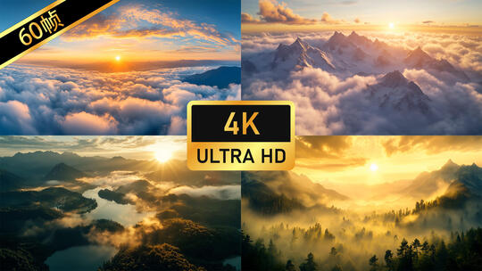 云海日出延时日落太阳升起朝阳夕阳晨曦