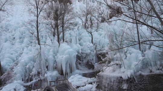 沕沕水 沕沕水景区 冰瀑 寒冷 冬季 冬天