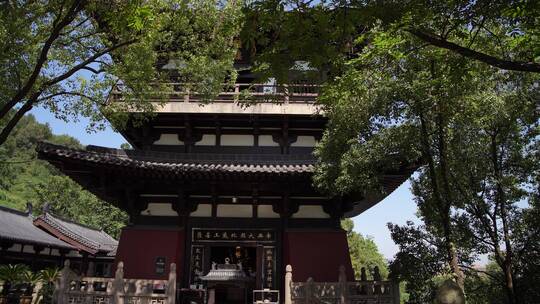 嘉兴柯岩风景区普照寺风景视频