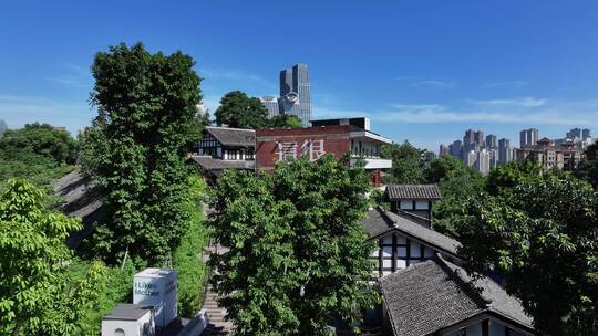 重庆朝天门渝中区地标建筑航拍