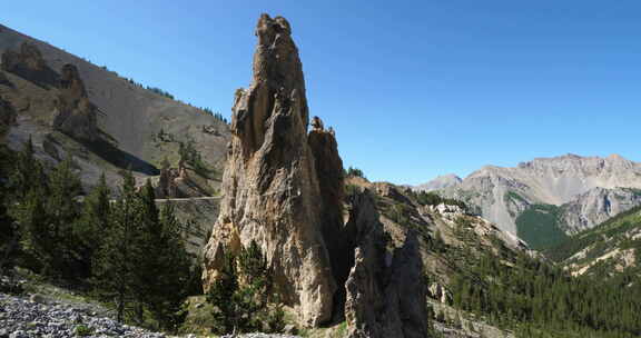 Izoard山口，Casse沙漠，Queyras山脉，上阿尔卑斯山，法国