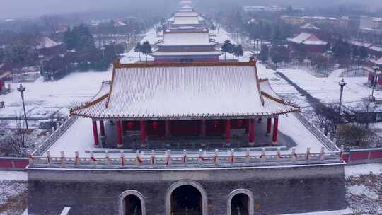 楼观台 雪景