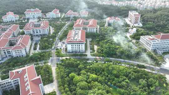 厦门大学航拍校园建筑风光学校风景教学楼