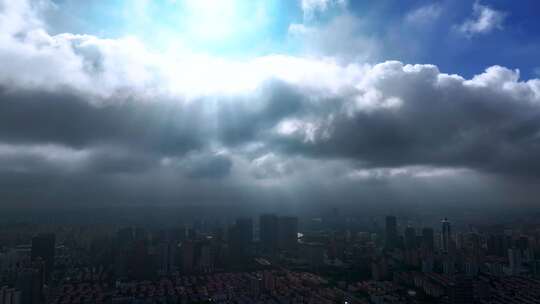 4K航拍上海城市风光