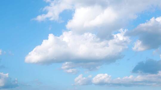 天空延时云朵蓝天白云夏日晴朗天空云层流动