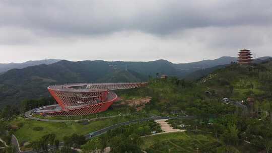 成都地标 城市之眼 龙泉山 如意 航拍