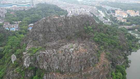 航拍广西桂林七星景区