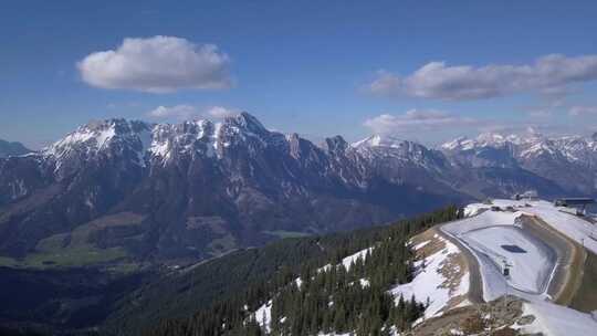 4k风景航拍雪山