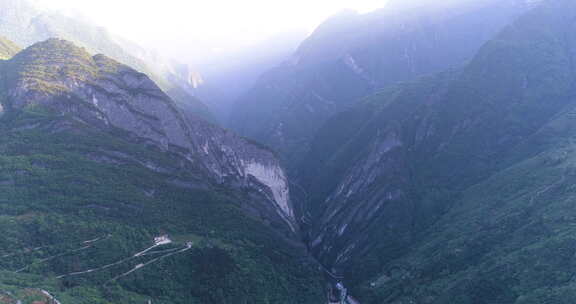 四川重庆兰英大峡谷景点航拍